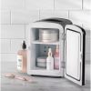 Portable 6-Can Mini Fridge - Black